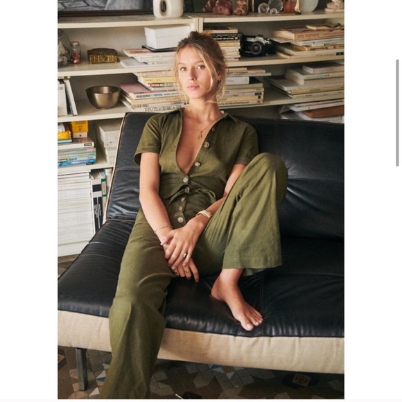 Sezane Pants - NWT Sezane Margaux Linen Jumpsuit